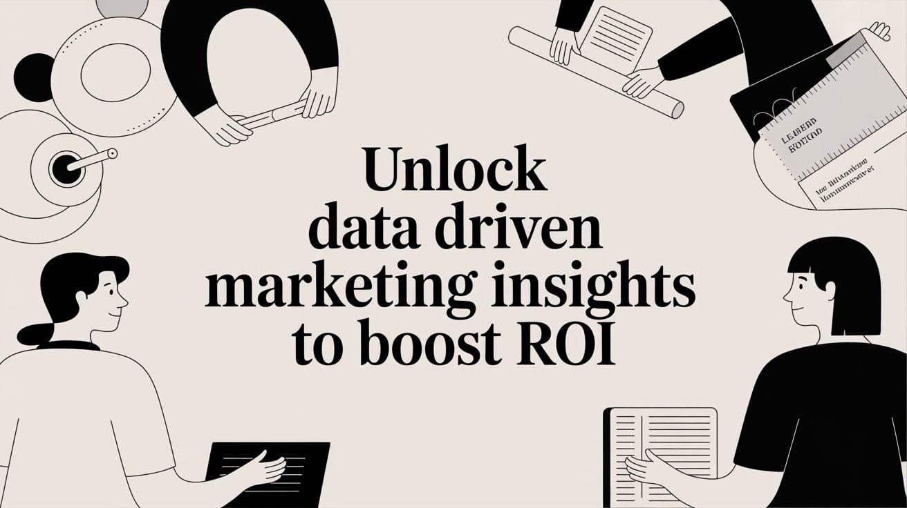 Unlock data driven marketing insights to boost ROI