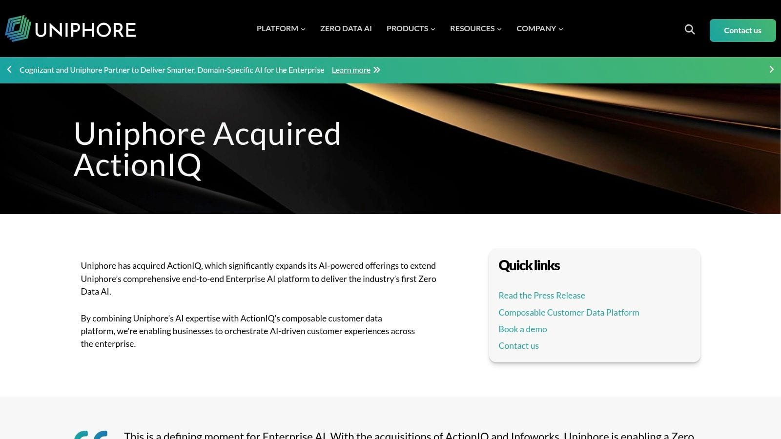 ActionIQ (now Uniphore ActionIQ)