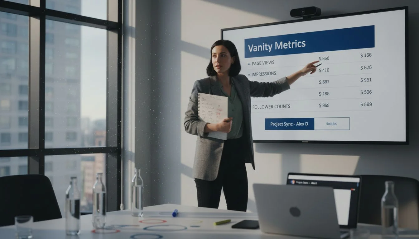 Marketer explains vanity metrics vs real results