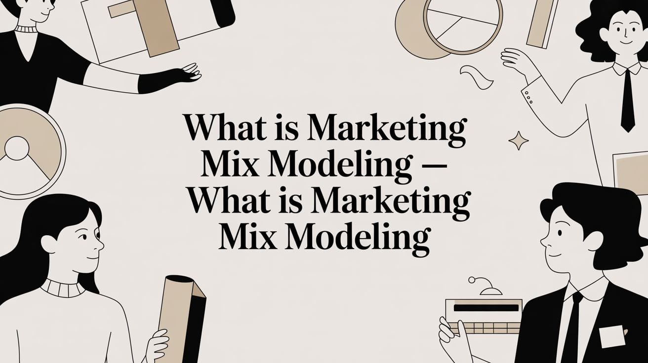What is Marketing Mix Modeling — what is marketing mix modeling